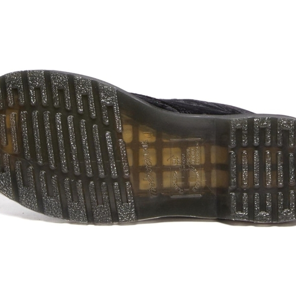 Dr. Martens Black Velvet Women's Boots - Picture 2 of 5
